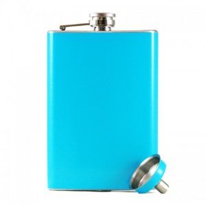 Baby Blue Flask & Funnel Set